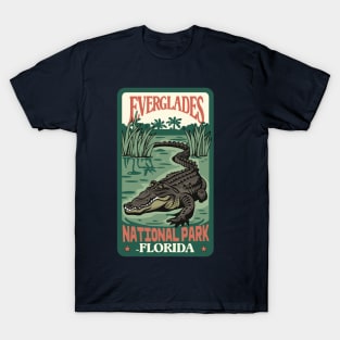 A Vintage Travel Art of the Everglades National Park - Florida - US T-Shirt
